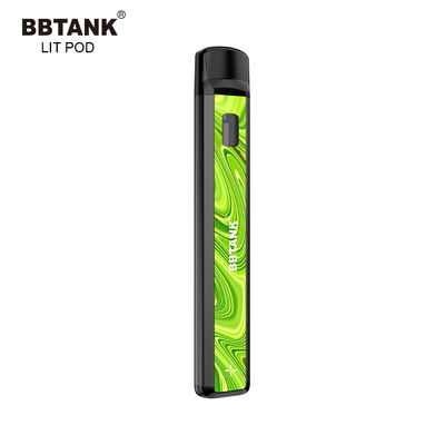 Dispositif jetable de cosse de vape de la bobine 1.0ml de batterie rechargeable d'huile en céramique de cbd