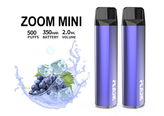 Souffles purs Vape jetable du périphérique du système 500 de cosse des saveurs 2.0ml 350mAh