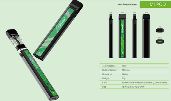 les dispositifs de la meilleure qualité MSDS de cosse de 1g Vape Pen Disposable CBD Smok ont approuvé