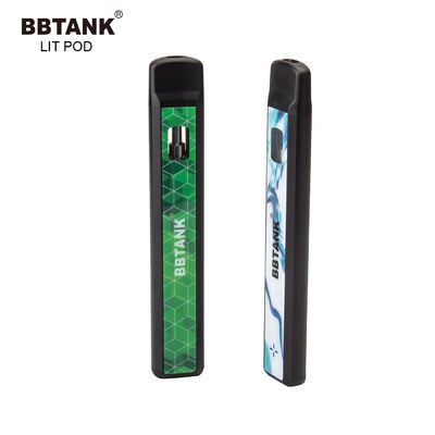 Plein delta mince 10 Vape jetable Pen Ceramic Coil du gramme 530mAh