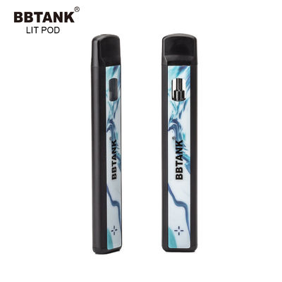 Dispositif jetable imputable de cosse de vape du réservoir 1.0ml en céramique épais d'huile de thc de cbd du delta 8
