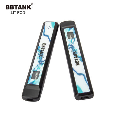 Plein delta mince 10 Vape jetable Pen Ceramic Coil du gramme 530mAh