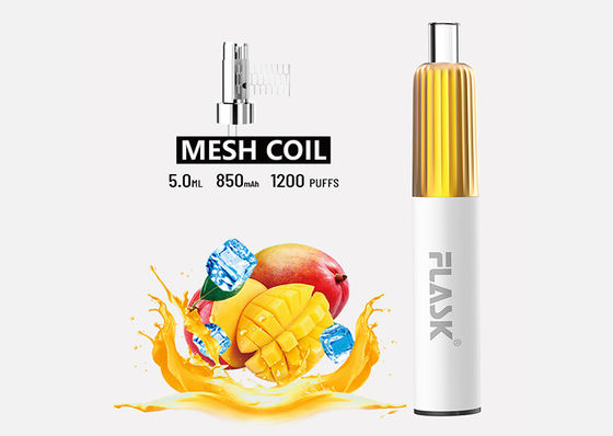La saveur 5ml 1200 souffle les systèmes jetables ROHS de cosse de Vape approuvés