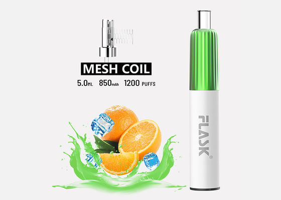 La saveur 5ml 1200 souffle les systèmes jetables ROHS de cosse de Vape approuvés