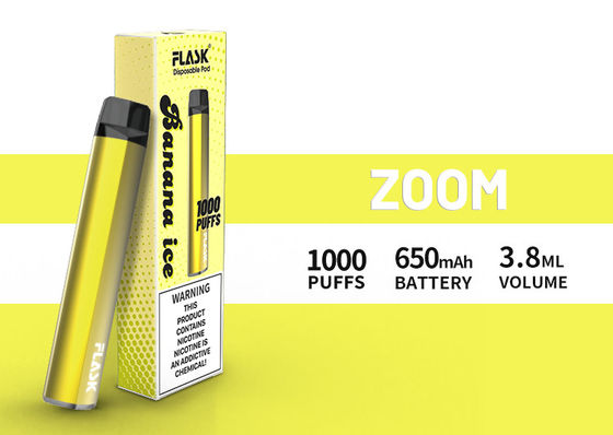 Jus abondant 1000puffs de l'approvisionnement 650mah 3.8ml de garantie de la qualité de Disposol Vapepen de BOURDONNEMENT