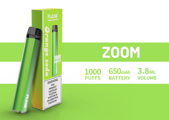 Vapenation 1000puffs 650 Mah Cotton Organic de DisposableVapepen de BOURDONNEMENT