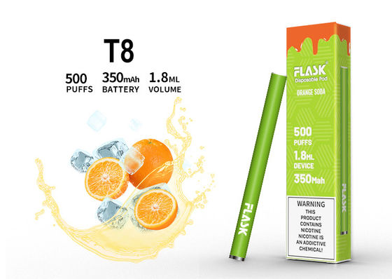 1.8ML a assaisonné le stylo de vaporisateur, cigare électronique jetable de 500 souffles