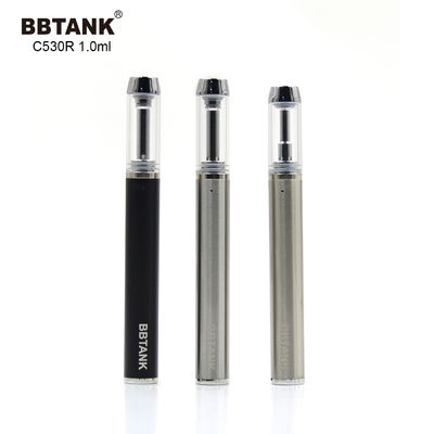 Dispositif jetable argenté de 1.0ml CBD Vape, stylo de Vape d'huile de 1.5ohm CBD