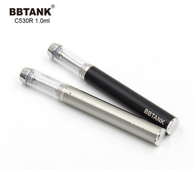 Dispositif jetable argenté de 1.0ml CBD Vape, stylo de Vape d'huile de 1.5ohm CBD