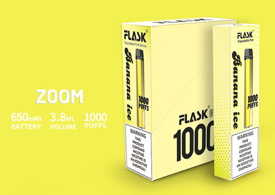 La représentation stable Vapepen Allemagne de dispositifs de disposition de BOURDONNEMENT a fait l'embouchure 650mah 3.8ml 1000puffs de PC