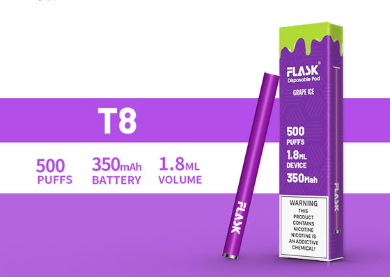 les cigarettes 1.8mL liquides électroniques ont pré rempli vaporisateur jetable de cosse