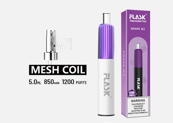 Le CE 304SS a assaisonné le stylo de vaporisateur, bâton jetable de Vape de 1200 souffles