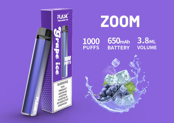 cartouche en céramique de l'huile 1000puffs, cartouche de 3.8ml 650 Mah Flavored CBD Vape