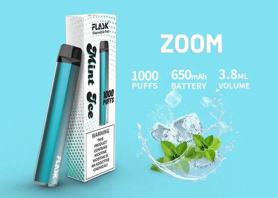cartouche en céramique de l'huile 1000puffs, cartouche de 3.8ml 650 Mah Flavored CBD Vape