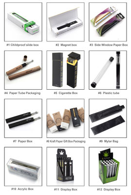 Carton pliant gravant en refief de boîte d'emballage de Vape d'atomiseur d'OEM