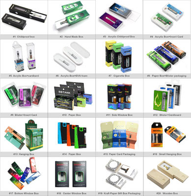 Caisse d'emballage électronique de relief de cigarettes, boîte de cigarette de preuve d'enfant de CET