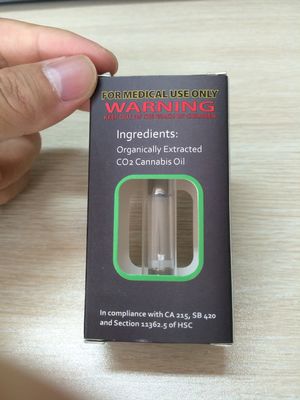Carton pliable de boîte de paquet de Vape d'huile de cartouche du delta 8 THC