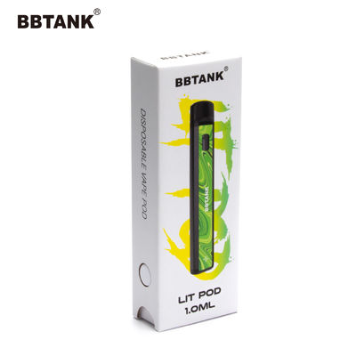 Revêtement UV de boîte faite main d'Art Paper Vape Pen Packaging jetable
