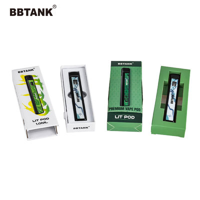 Boîte d'Art Paper Vape Pen Packaging du delta 9, boîte de papier de cartouche de THC