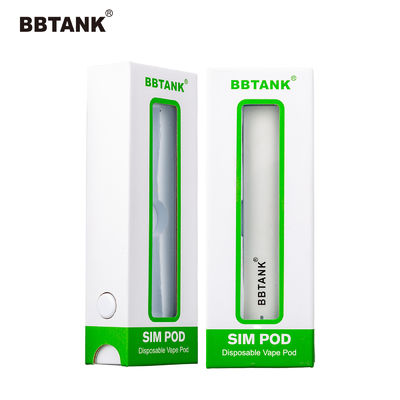 Art Paper Vape Pen Device stratifié de revêtement UV enferme dans une boîte jetable