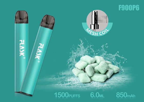 Cartouche en verre d'huile de Nicosalt 5% 1500puffs 6.0ml avec Mesh Coil