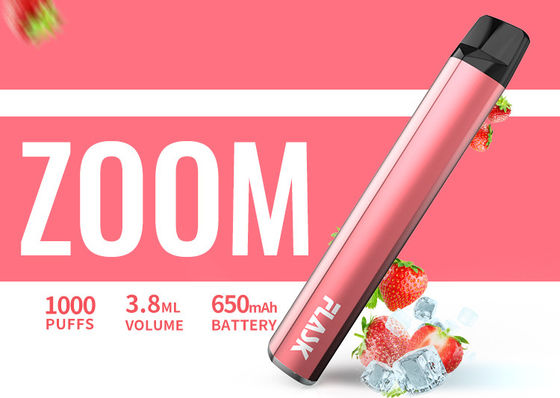 650 Mah Electronic 3.8ml 1000puffs ont assaisonné le vaporisateur Pen Nicosalt 1%