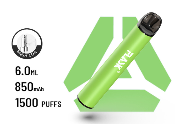 Cosse jetable 6.0ml E Mesh Coil liquide d'ODM 1500puff 850mAh Vape d'OEM