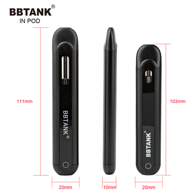 BBTANK DANS la cosse en céramique jetable de Vape de bobine du dispositif 2ml de Vape d'huile de distillat de la COSSE THC avec les processus 100% de contrôle de qualité
