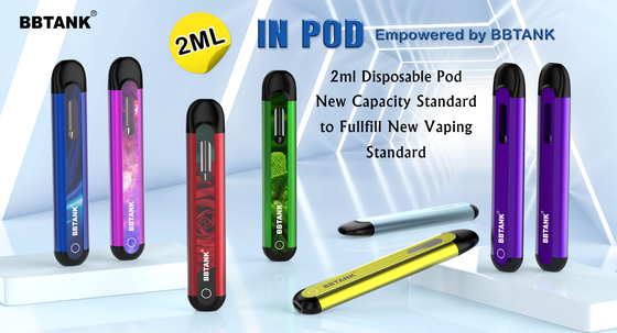 BBTANK DANS la cosse en céramique jetable de Vape de bobine du dispositif 2ml de Vape d'huile de distillat de la COSSE THC avec les processus 100% de contrôle de qualité