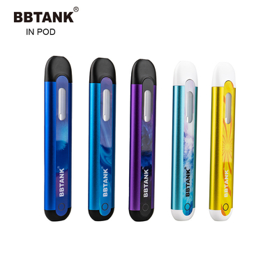 Cartouche en céramique d'embouchure de Vape de cosse de dispositif du delta 8 de l'huile jetable plate 2ml Cbd de Thc