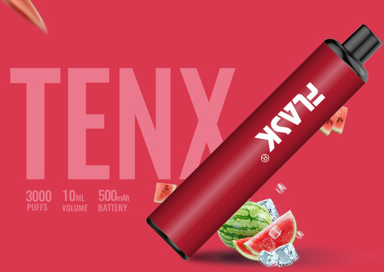 Mesh Coil 3000 souffle 10ml a assaisonné la batterie du stylo 3.7V 1400mAh de vaporisateur