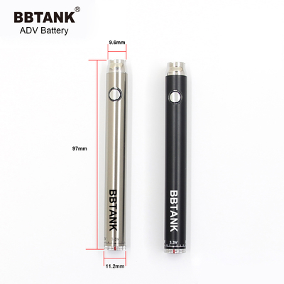 Le bouton de batterie de clope de 510 E préchauffent la batterie réglable rechargeable des ADV 510 des tensions BBTANK