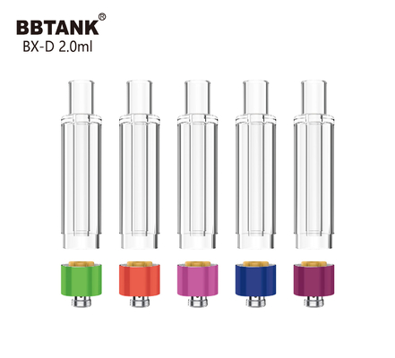 BBtank 2.0ml tout l'atomiseur en verre de fil de la cartouche 510 pour l'huile épaisse de cannabis