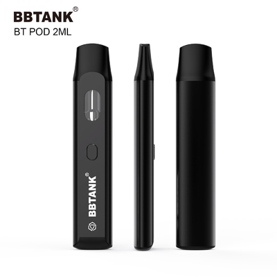 cosse jetable de vape du bouton 2ml préchauffer la cartouche en céramique de bobine pour le thc du delta 8