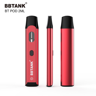 cosse jetable de vape du bouton 2ml préchauffer la cartouche en céramique de bobine pour le thc du delta 8
