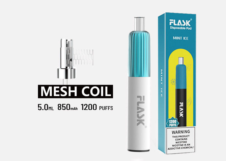 kits jetables de démarreur de clope du vaporisateur E de cosse de 3.7V 5ml avec Mesh Coil
