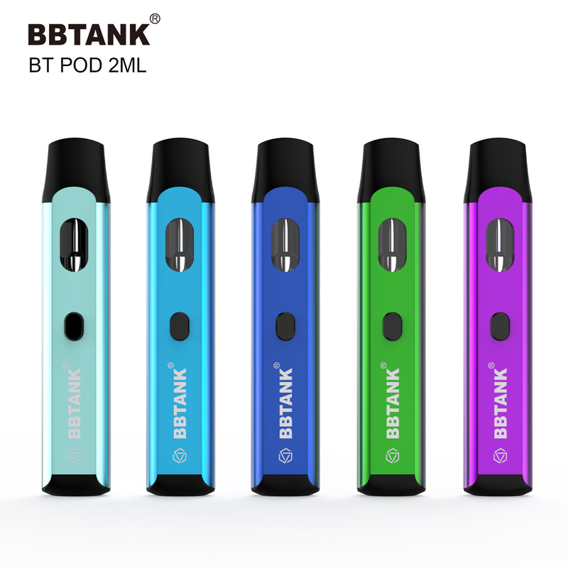 Cosse jetable 2.0ml de BBtank Vape avec le bouton pour le delta épais 8 HHC d'huile de cannabis